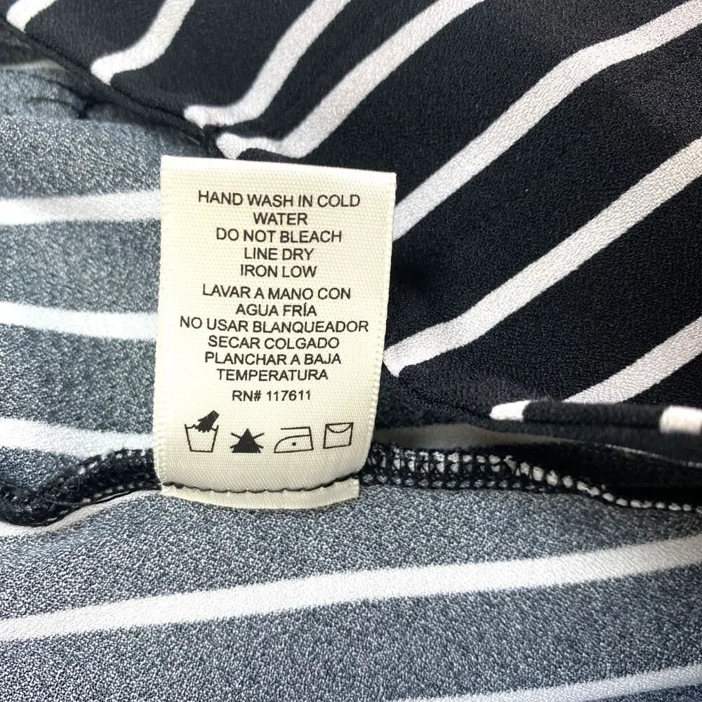 Have Los Angeles Black Shorts White Strips Med Grunge Punk Preppy Travel Resort